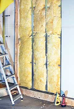 Insulation Installation Near Spring